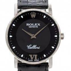 Rolex Cellini 32MM 5115 18Kt White Gold Watch
